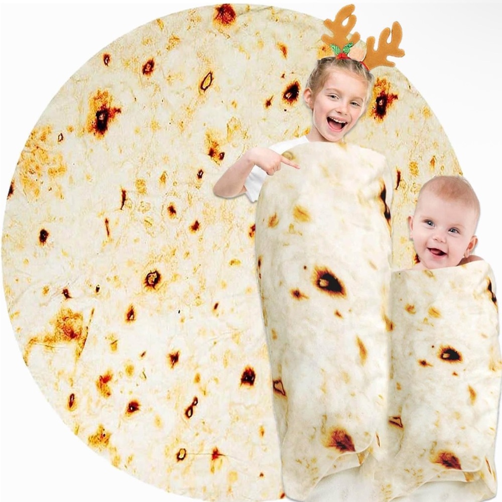 Kids Size Burrito Tortilla Blanket - NEW